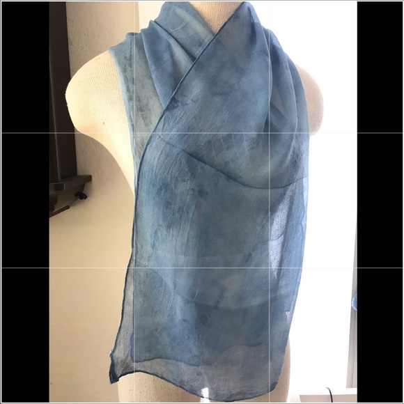 SOLD❗️at yART SALE Hand Dyed Silk Scarf in a Box - Picture 3 of 8